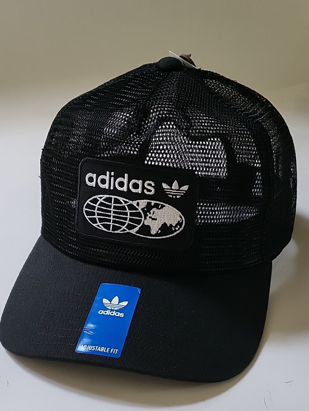 ADIDAS originals mens tracker hat trefoil logo Black